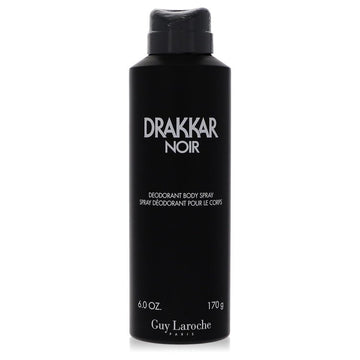 Drakkar Noir by Guy Laroche Deodorant Body Spray 6 oz for Men